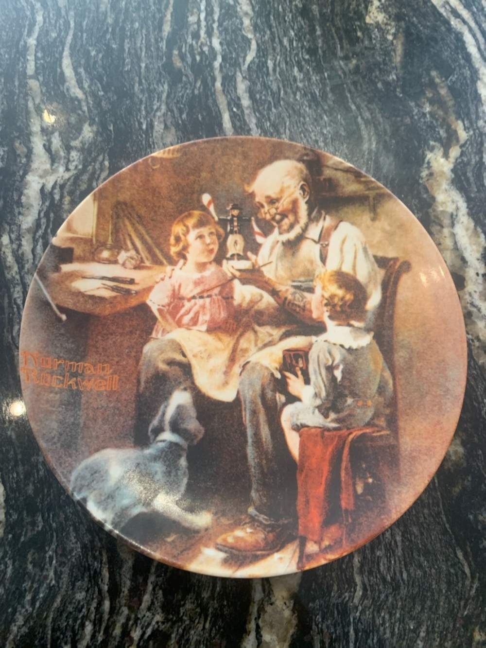 Norman Rockwell Limited Edition Collection Plate" The Toymaker"